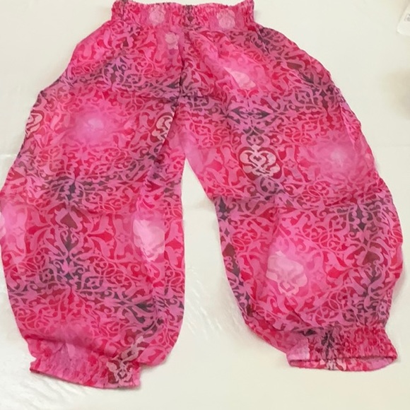 Lisa Blue ARABIAN NIGHTS Side Split Pant - Rose Quartz - Picture 1 of 15